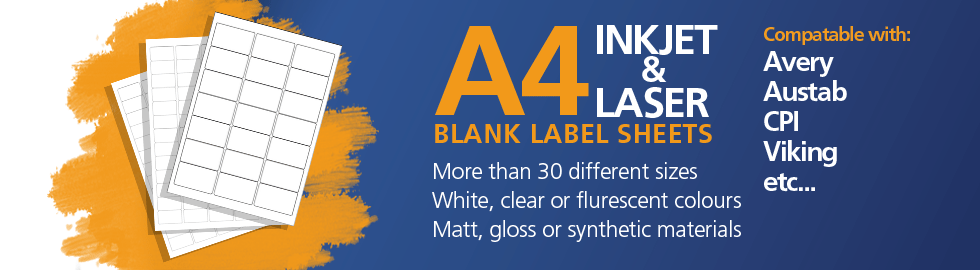 Blank A4 Label Sheets