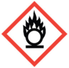 50x50 GHS03 Flame Over Circle - Dangerous Goods Labels