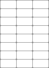 Blank A4 label sheets - 70x35 mm