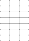 Blank A4 label sheets - 70x41 mm