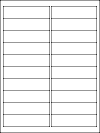 Blank A4 label sheets - 98x25.4 mm