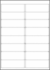 Blank A4 label sheets - 99.1x34 mm 