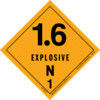 Explosive 1.6 - Dangerous goods labels