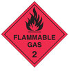 Flammable Gas 2 - Dangerous goods labels
