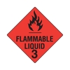 Flammable Liquid 3 - Dangerous goods labels