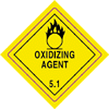 Oxidizing Agent 5.1 - Dangerous goods labels