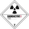 Radioactive I - Dangerous goods labels