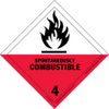 Spontaneously Combustible - Dangerous goods labels