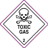 Toxic Gas 2 - Dangerous goods labels